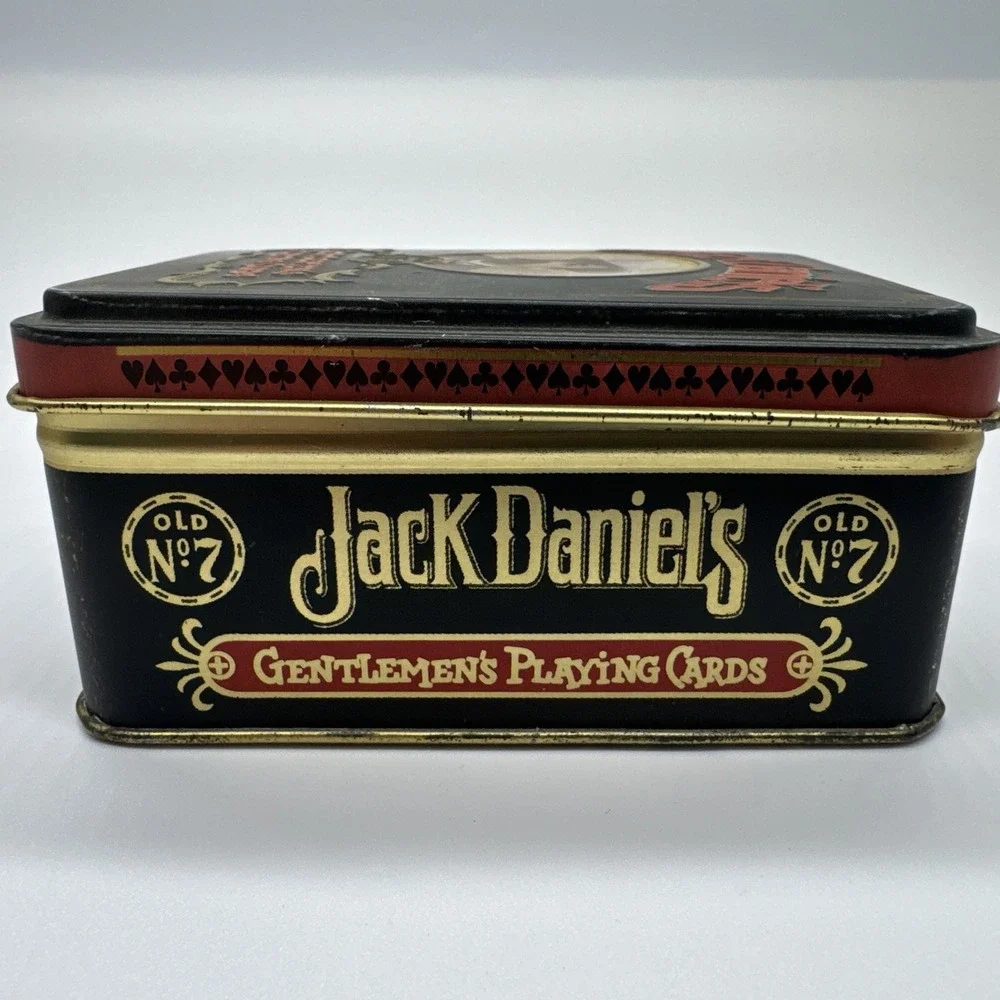 VTG Jack Daniels Old No. 7 Gentlemen Playing Cards w/Tin, -England-
